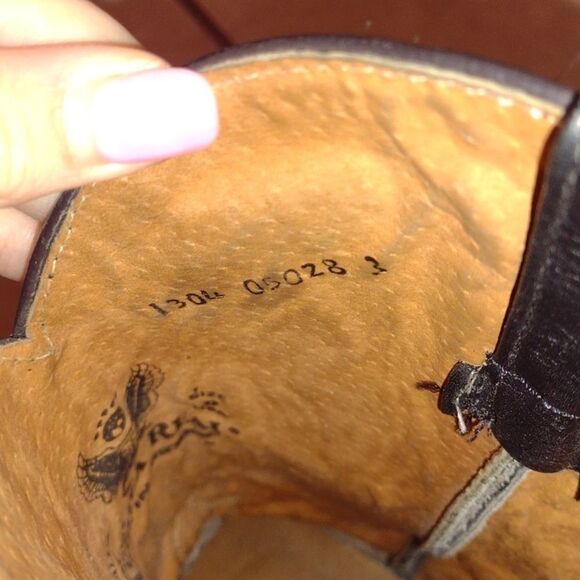 Aguila Real Botas Vaquera Boot leather Point toe western silver cross purple - Picture 7 of 16